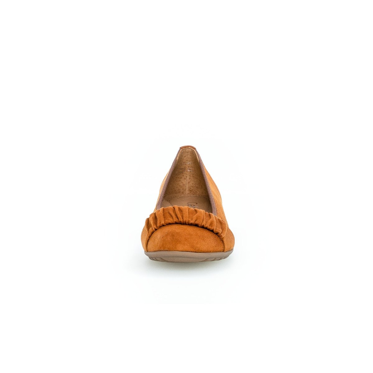 Ballerines en cuir à talon compensé cognac, GABOR