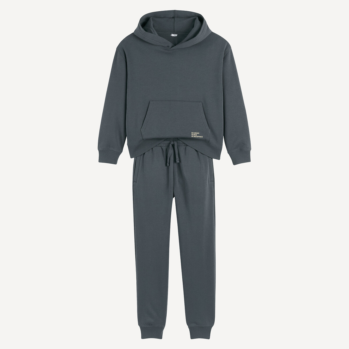 Ensemble sweat + pantalon gris anthracite, LA REDOUTE COLLECTIONS