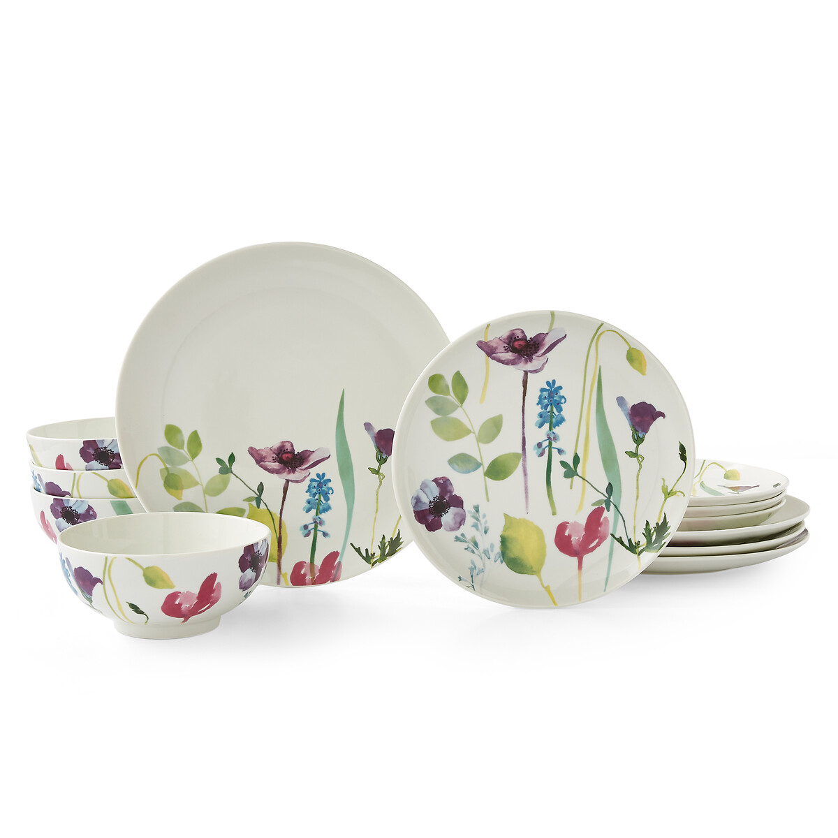12-Piece Water Garden Dinner Set multi-coloured, PORTMEIRION