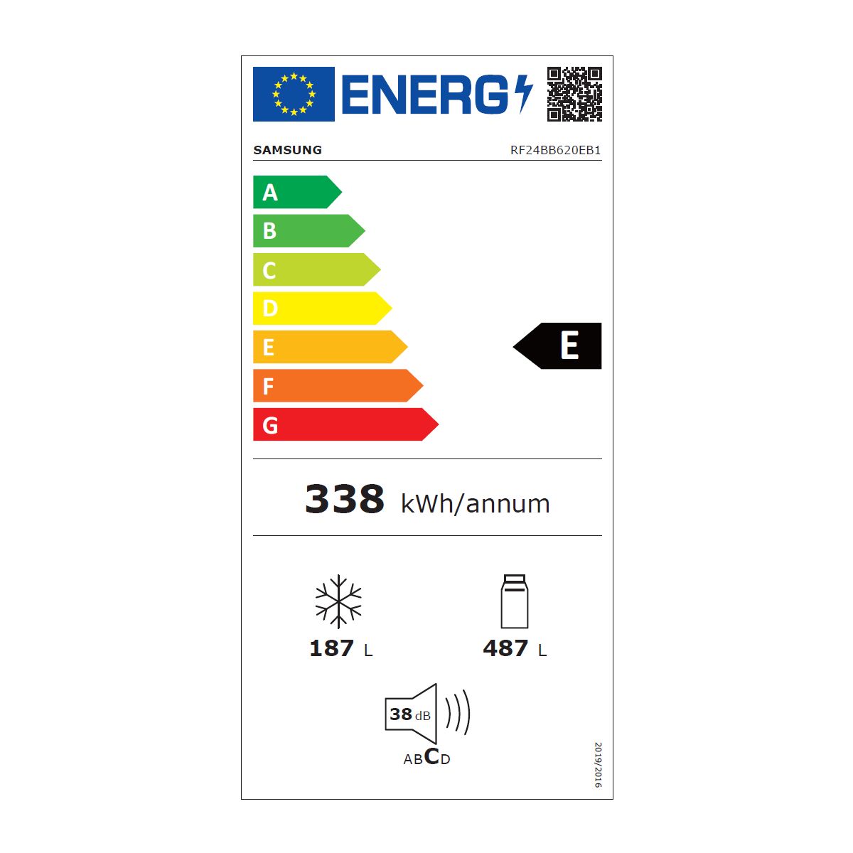Réfrigérateur multi portes RF24BB620EB1 noir, SAMSUNG