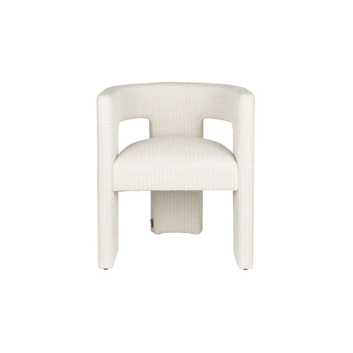 Fauteuil design en tissu, MEDINA blanc, DUTCHBONE