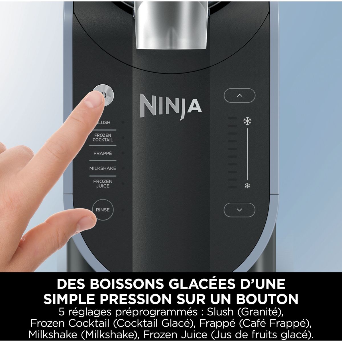 Machine à granita Slushi FS301EU Granités, Cocktails Glacés, Milkshakes, 5 Programmes, 2.5L, Maintien au Froid 12H couleur unique, NINJA