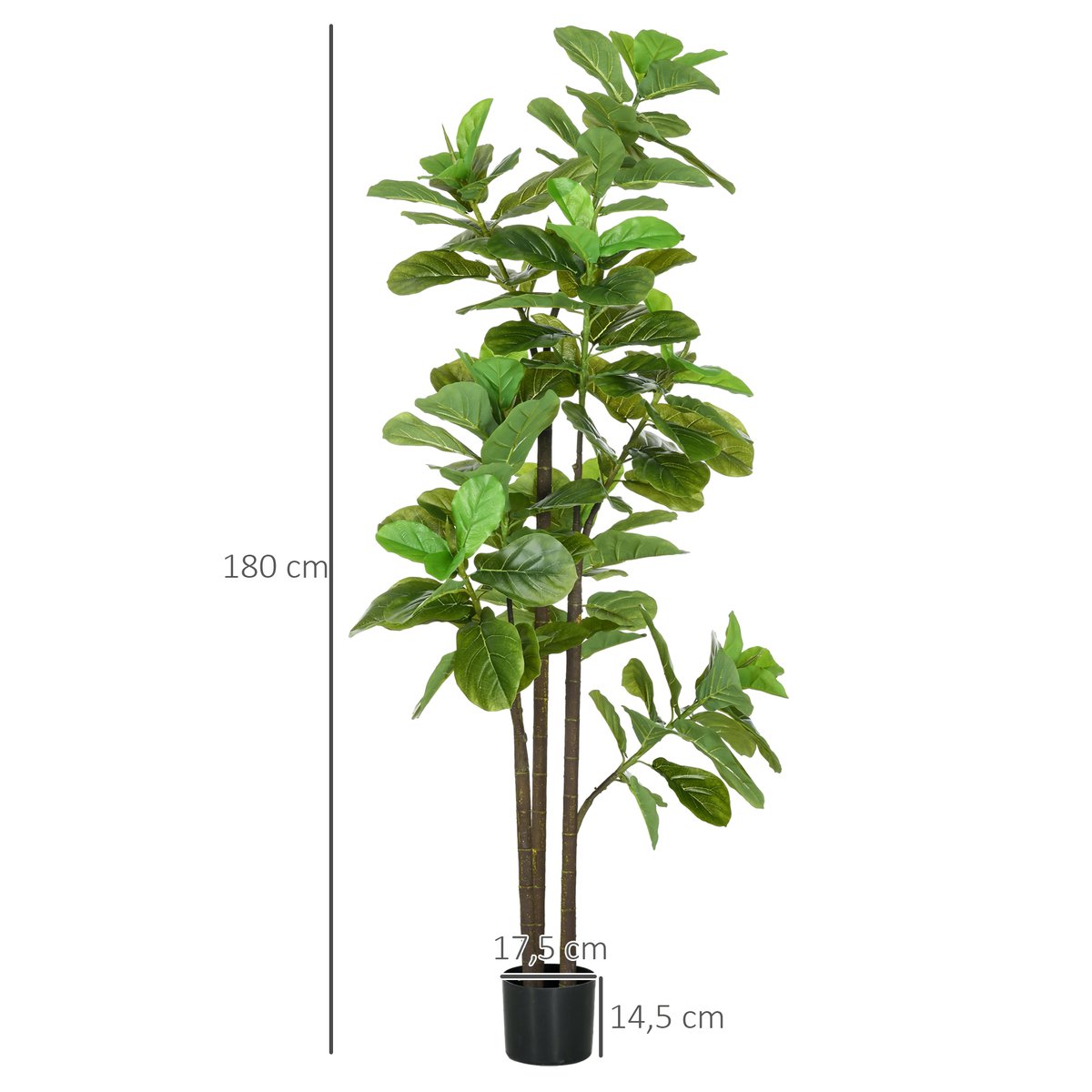Plantes artificielles Plastique Vert vert, HOMCOM