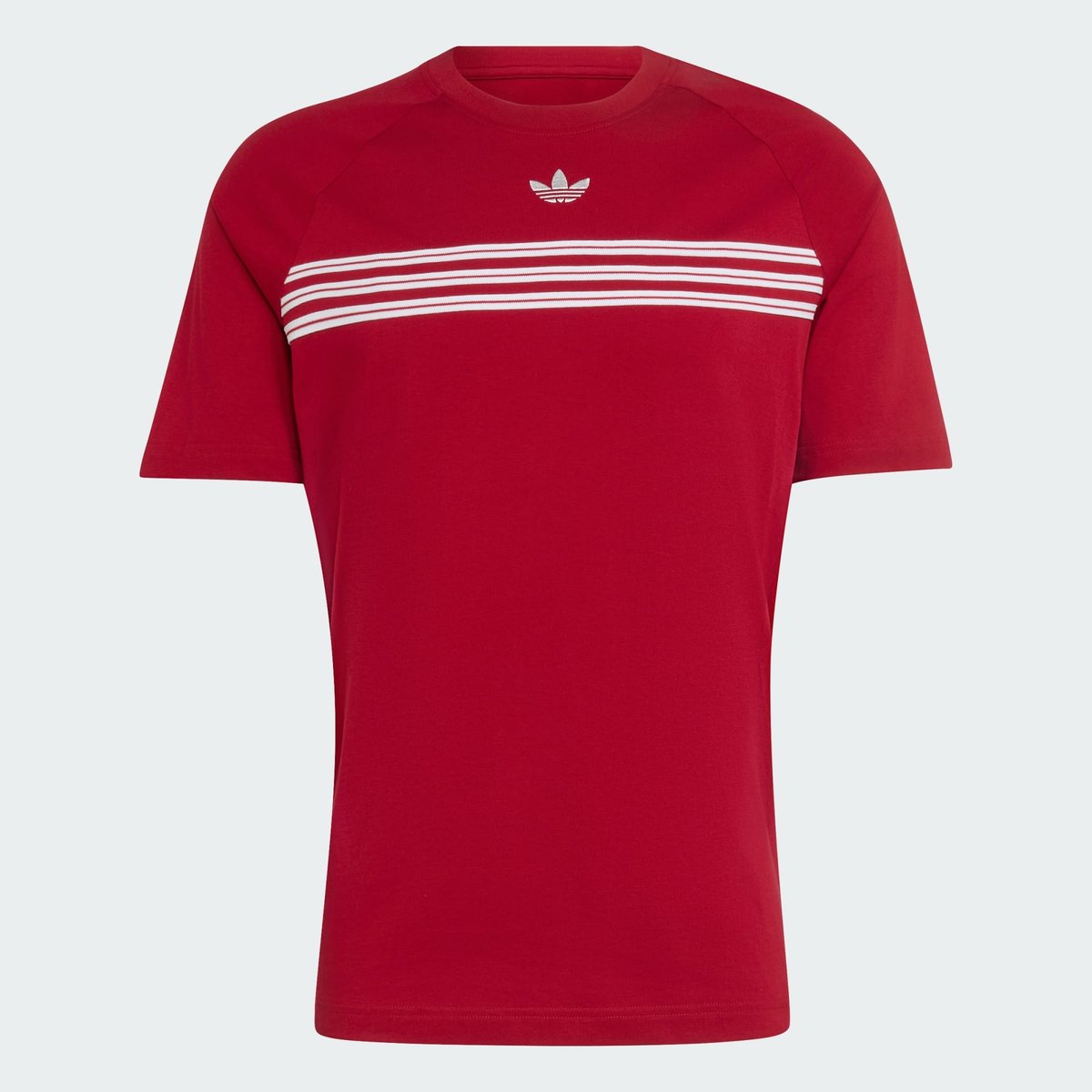 T-Shirt À Rayures Sur La Poitrine T-Shirt À Rayures Sur La Poitrine team victory red, adidas Originals