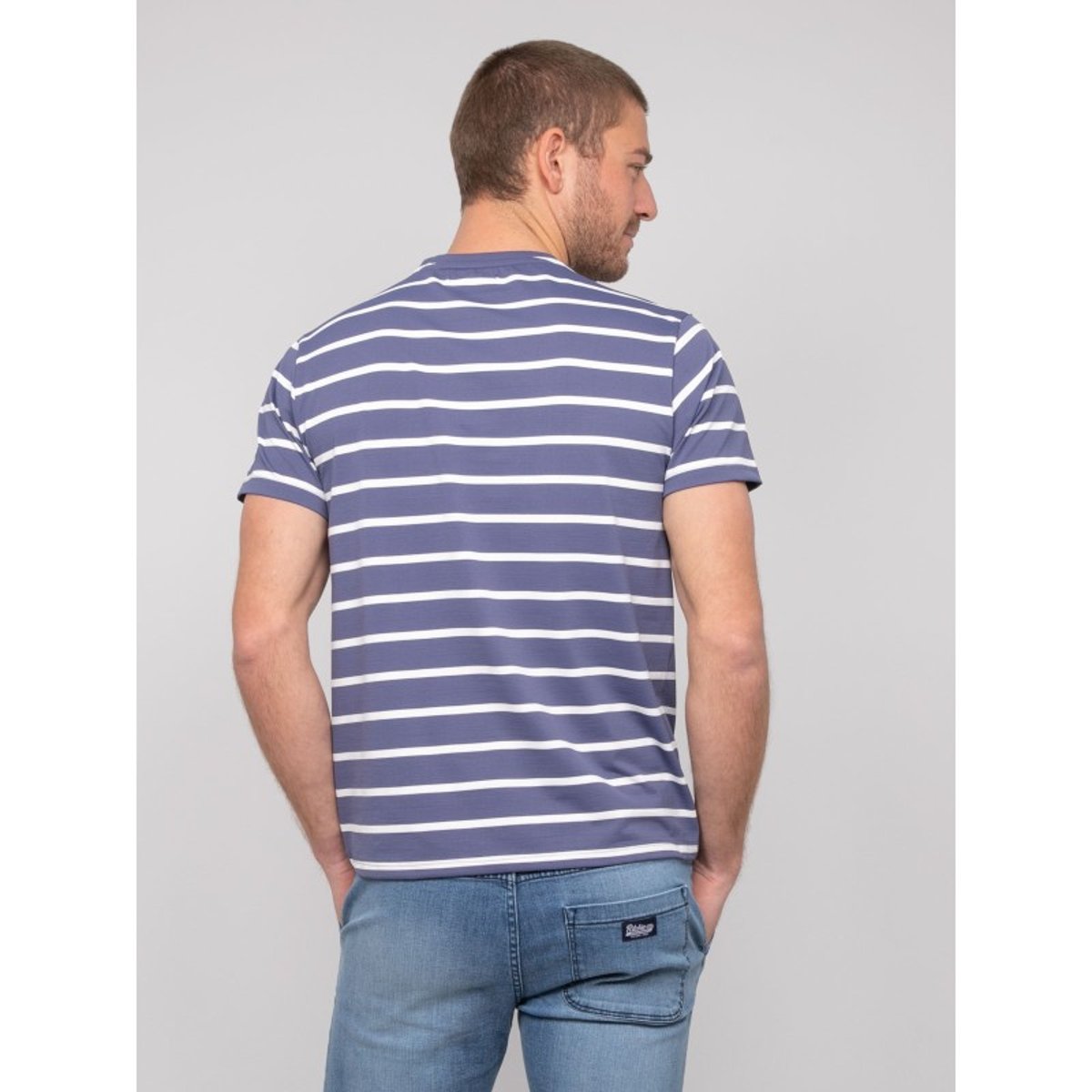 T-shirt Rayures Marinière Nalmartin bleu marine, RITCHIE