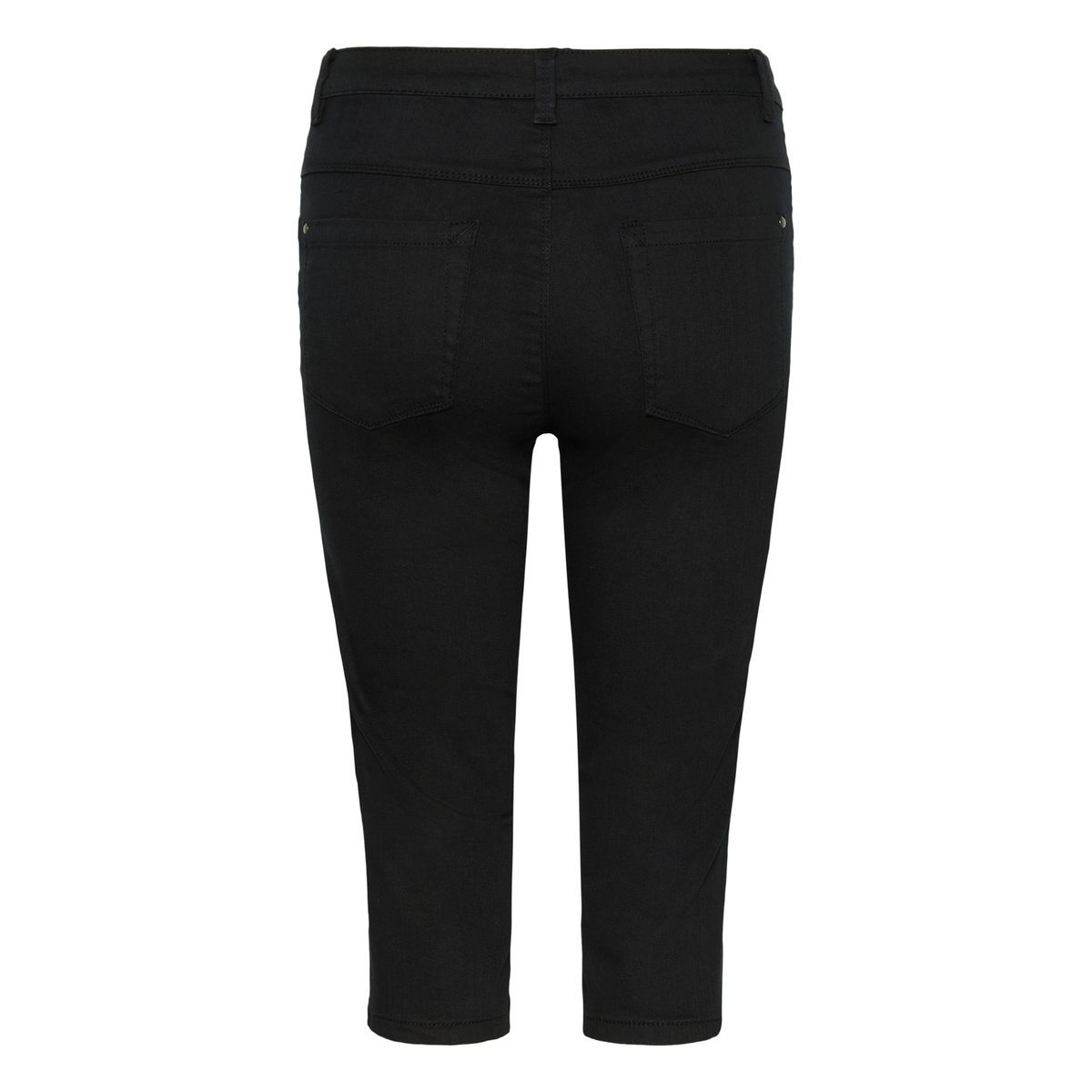 Pantalon capri en jean noir, KAFFE