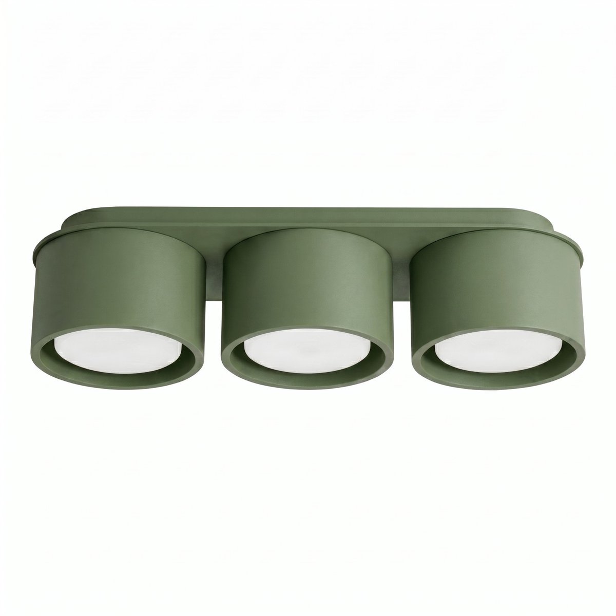 Plafonnier Aluminium Vert Olive Gx53 3 MODO vert olive, EDEN