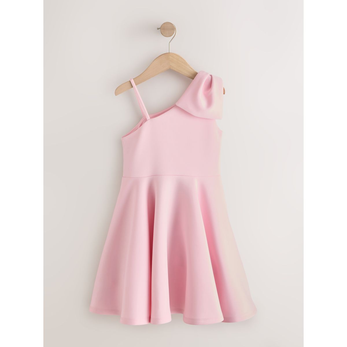 Robe asymétrique néoprène occasion nœud rose, NEXT