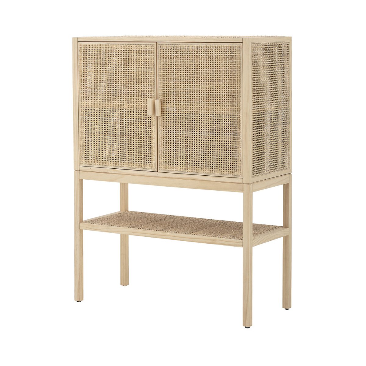 Buffet haut en bois et cannage - SANNA bois clair, BLOOMINGVILLE