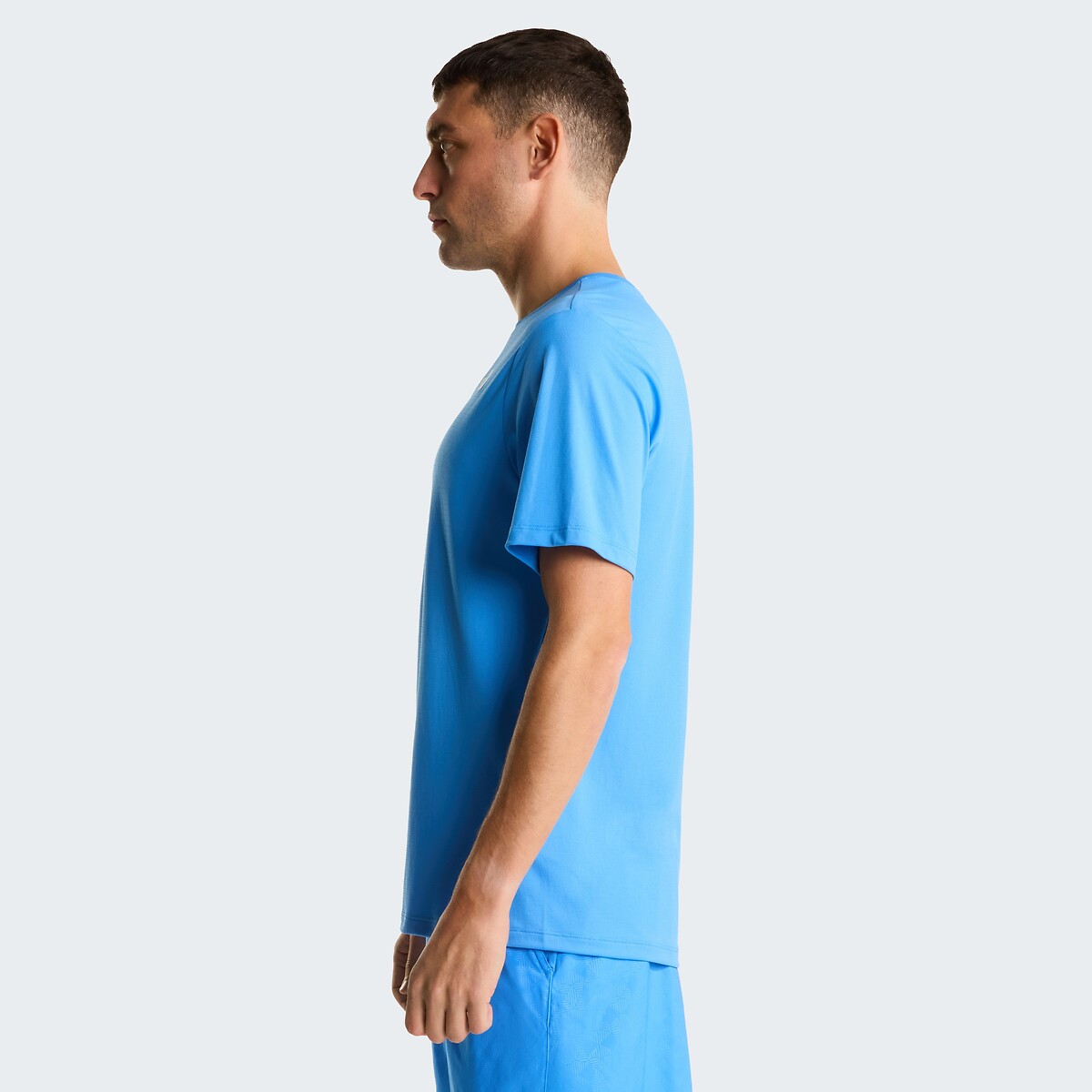 T-shirt in polyester met korte mouwen, Training blauw, THE NORTH FACE