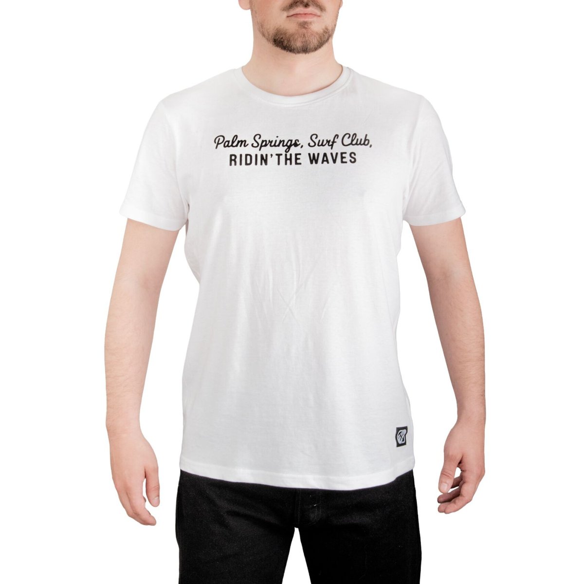 Tee Shirt en coton Club blanc/noir, FREEGUN