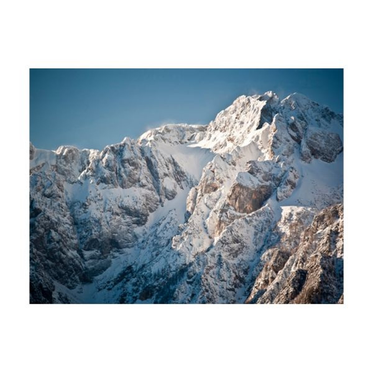 Papier peint intissé panoramique Paysage Paysage enneigé, Alpes bleu, EDEN