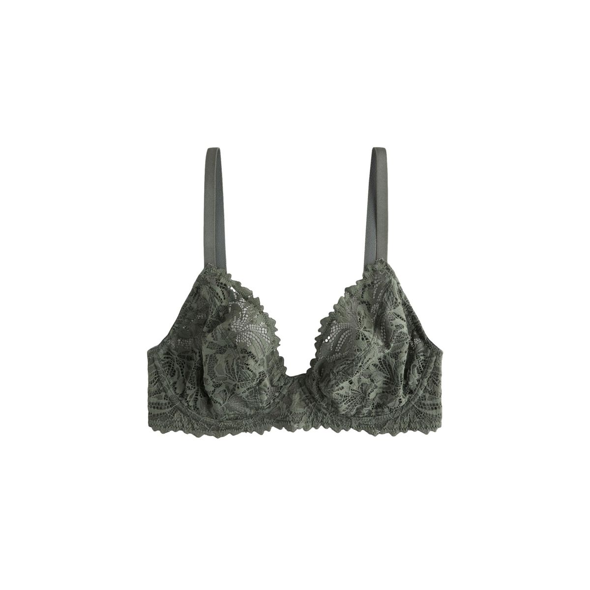 Soutien-gorge en dentelle ultra confort vert, NEXT