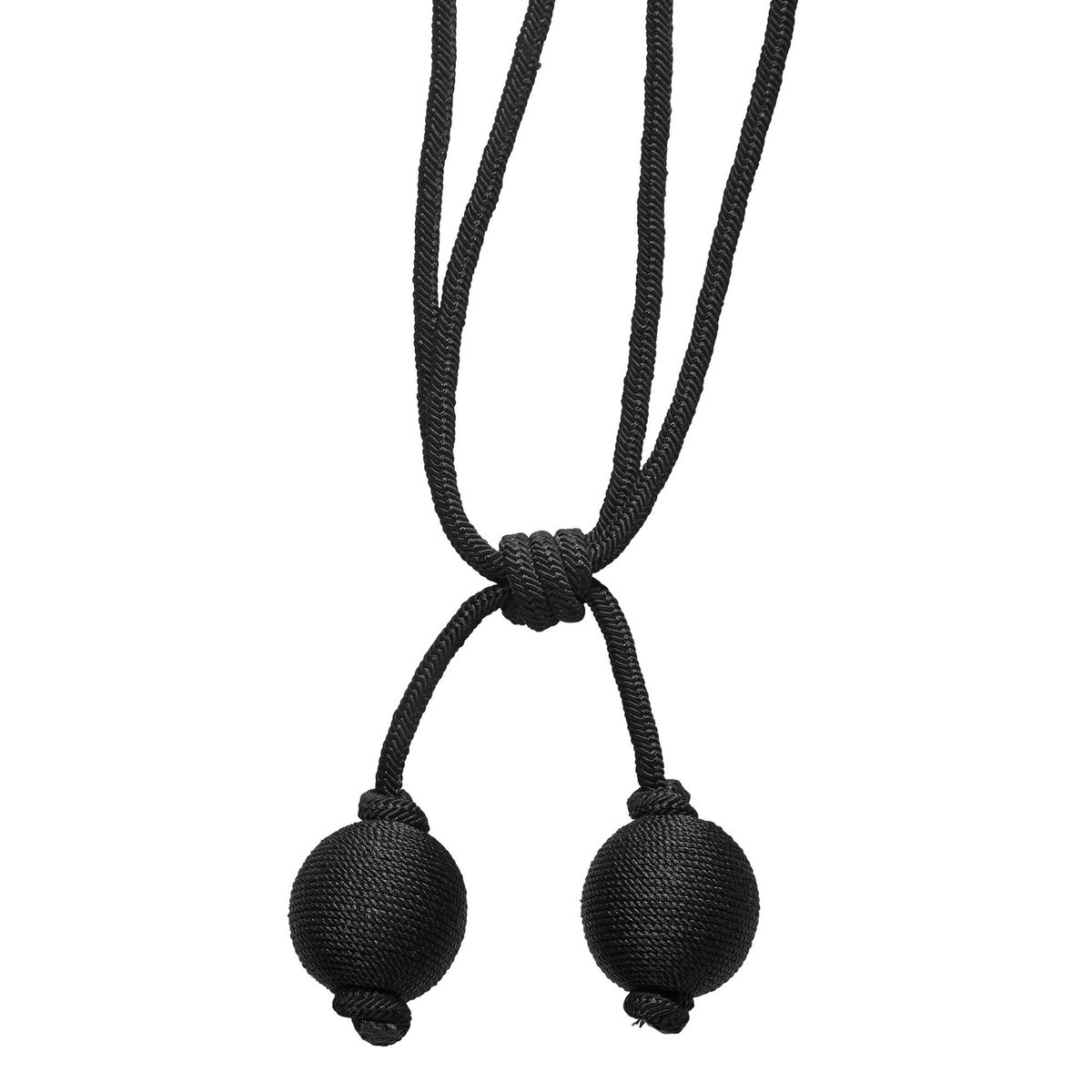 Embrasse Pompon en POEHINA noir, MADURA