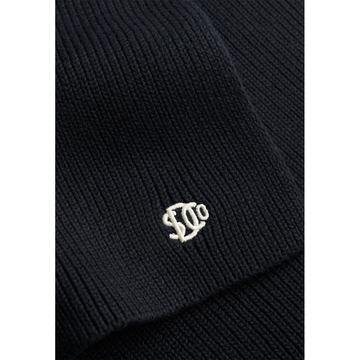 Écharpe en maille logo SD&Co noir, SUPERDRY