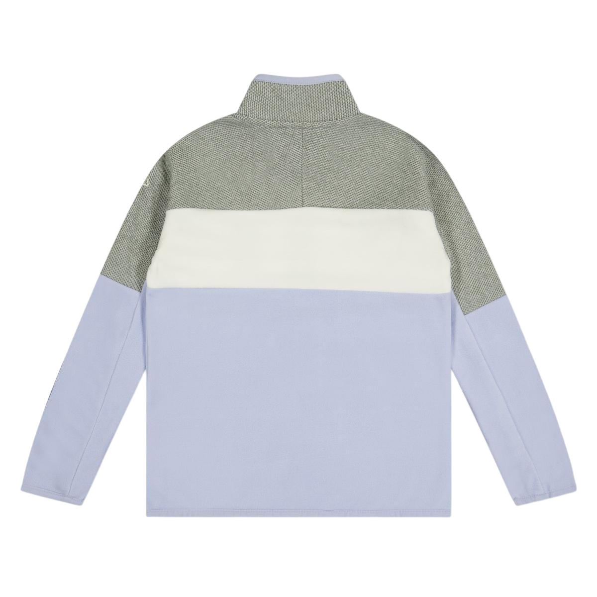 Sweat à col montant zippé motif/style blocs de couleurs LINDEN lavande / gris chiné, CRAGHOPPERS