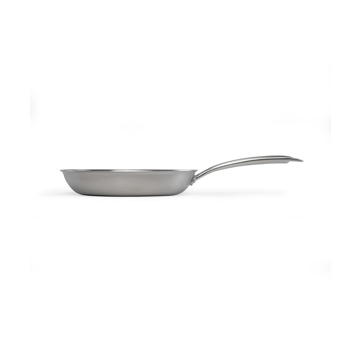 Poêle en acier inoxydable 24 cm BRIGADE couleur unique, LIVOO
