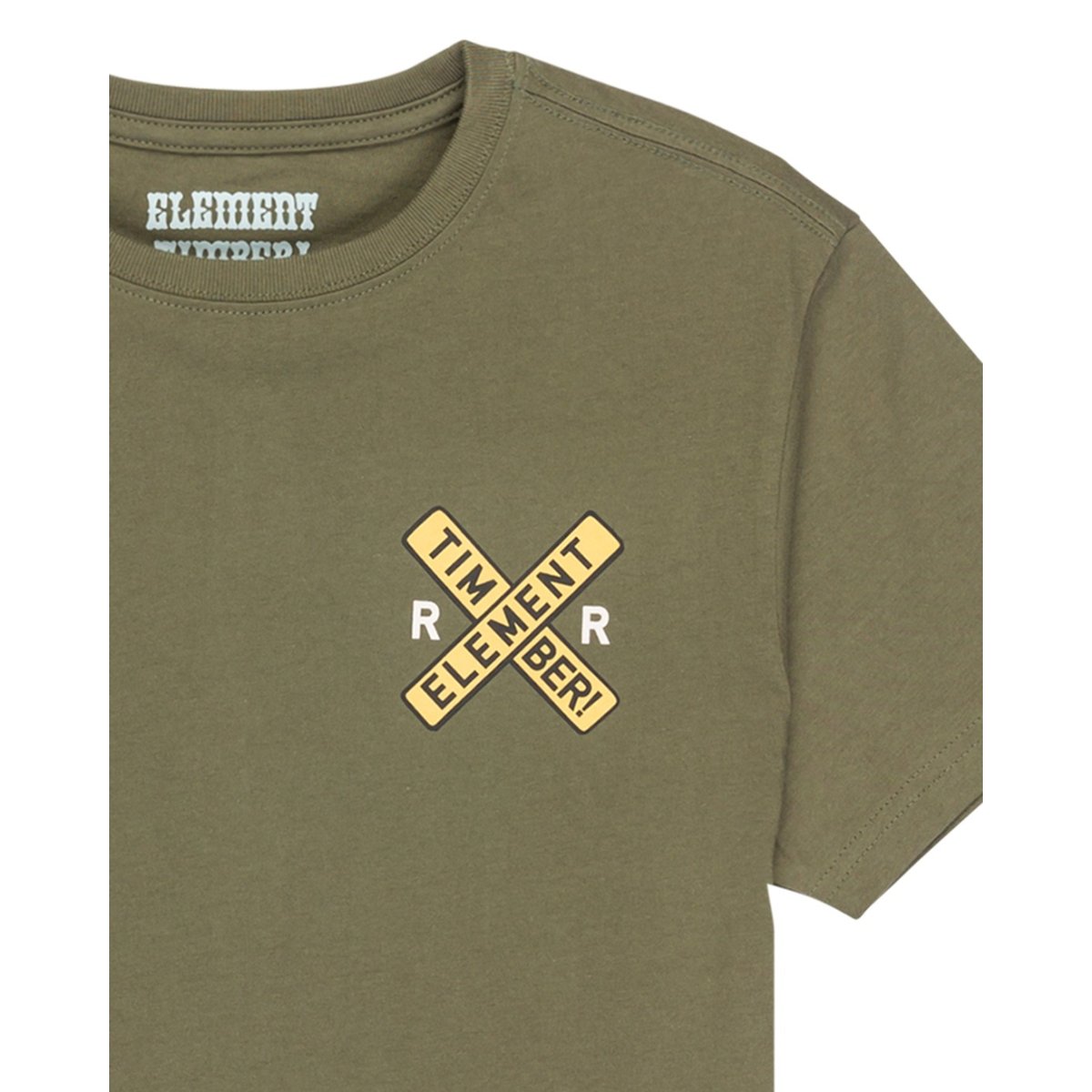 T-shirt à manches courtes TIMBER SIGNS Y vert kalamata, ELEMENT