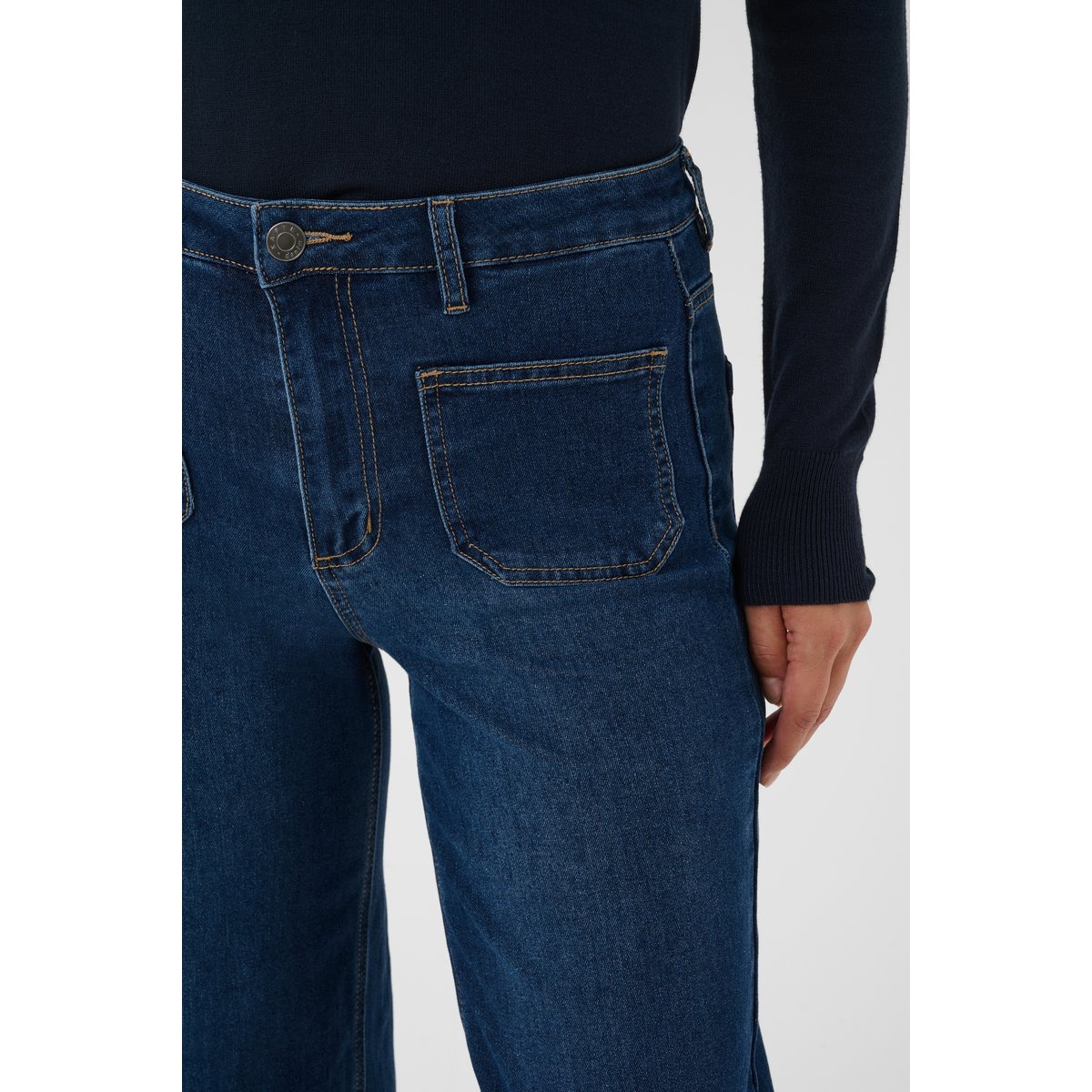 Jeans bleu medium blue washed denim, KAFFE