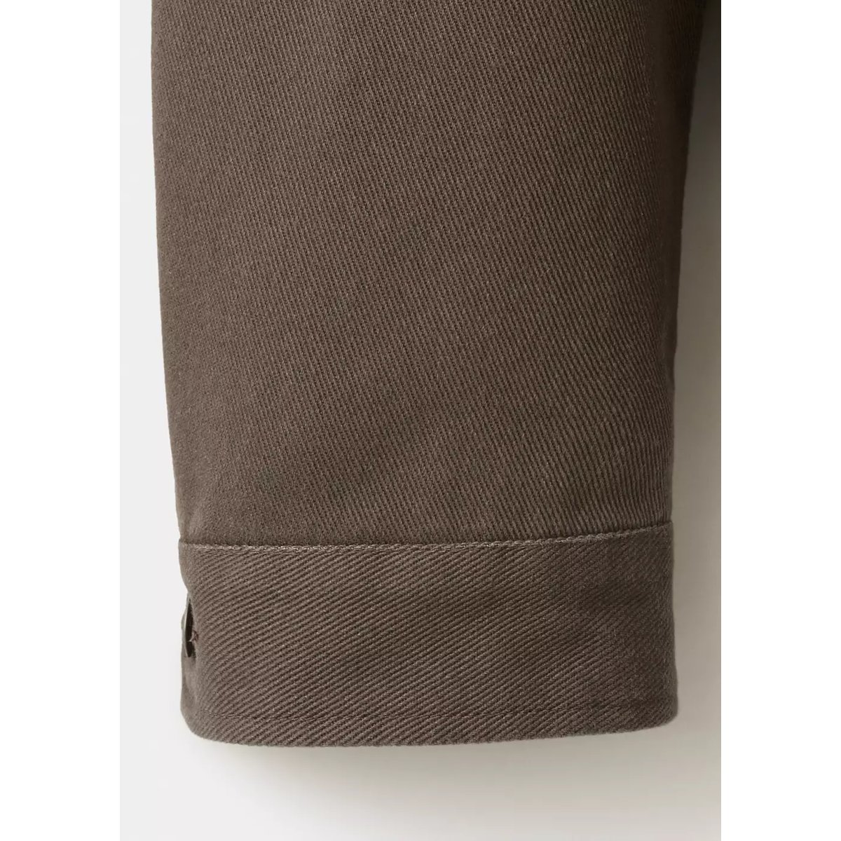 Veste en jean col velours côtelé marron, MANGO MAN