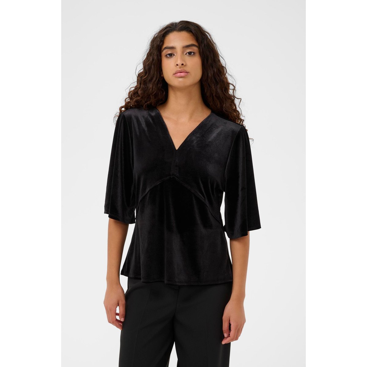 Blouse à manches longues noir black, SOAKED IN LUXURY