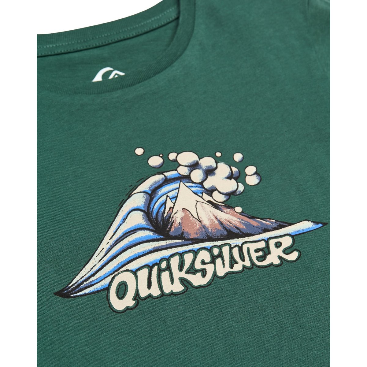 T-Shirt manches courtes MTB&WAVE vert forest, QUIKSILVER