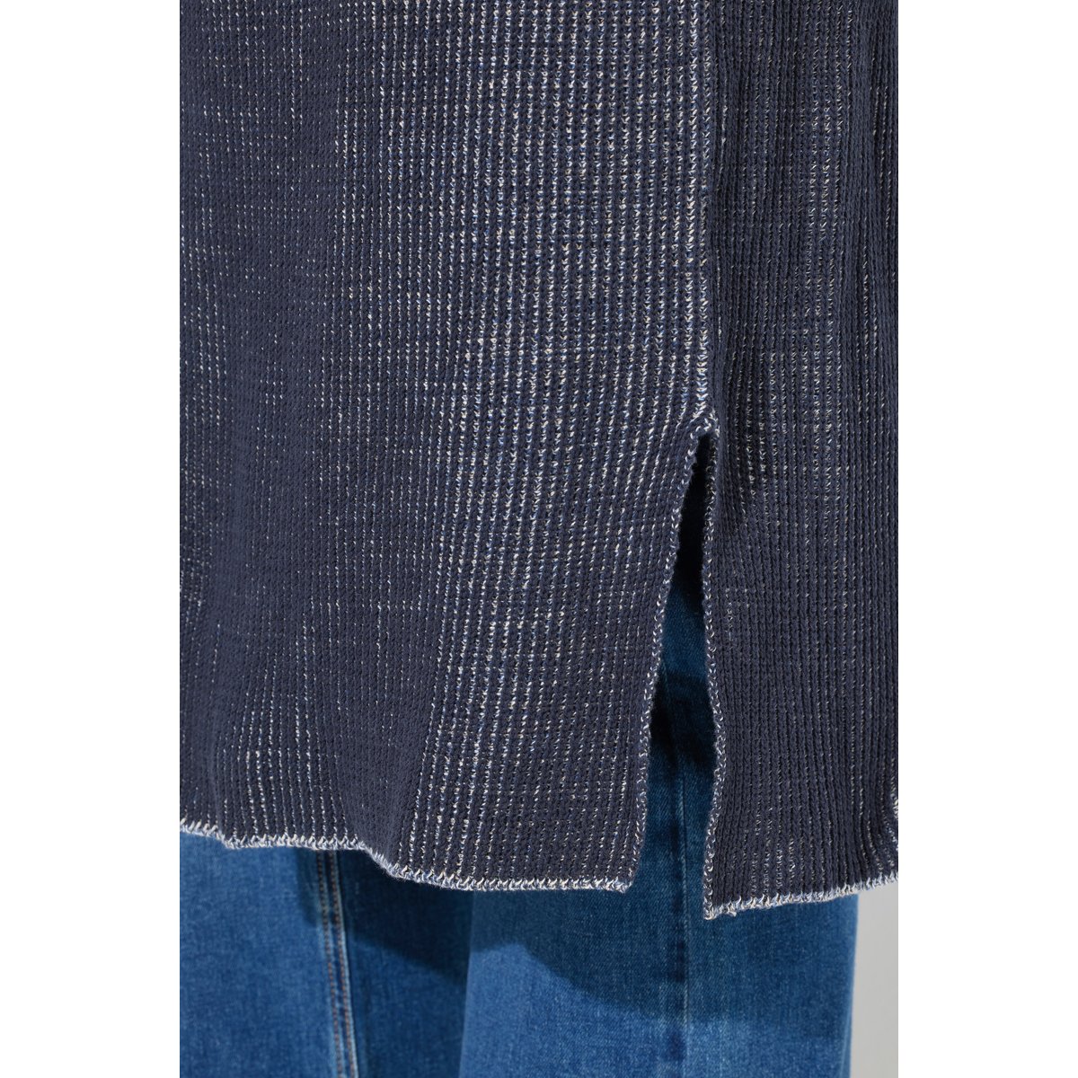 Cardigan long en coton bio marine, ULLA POPKEN