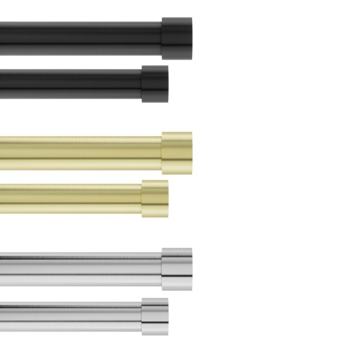 Tringle à rideaux double extensible Cappa argent, UMBRA