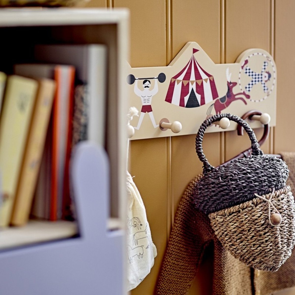 Portemanteau enfants  Miou marron clair, BLOOMINGVILLE
