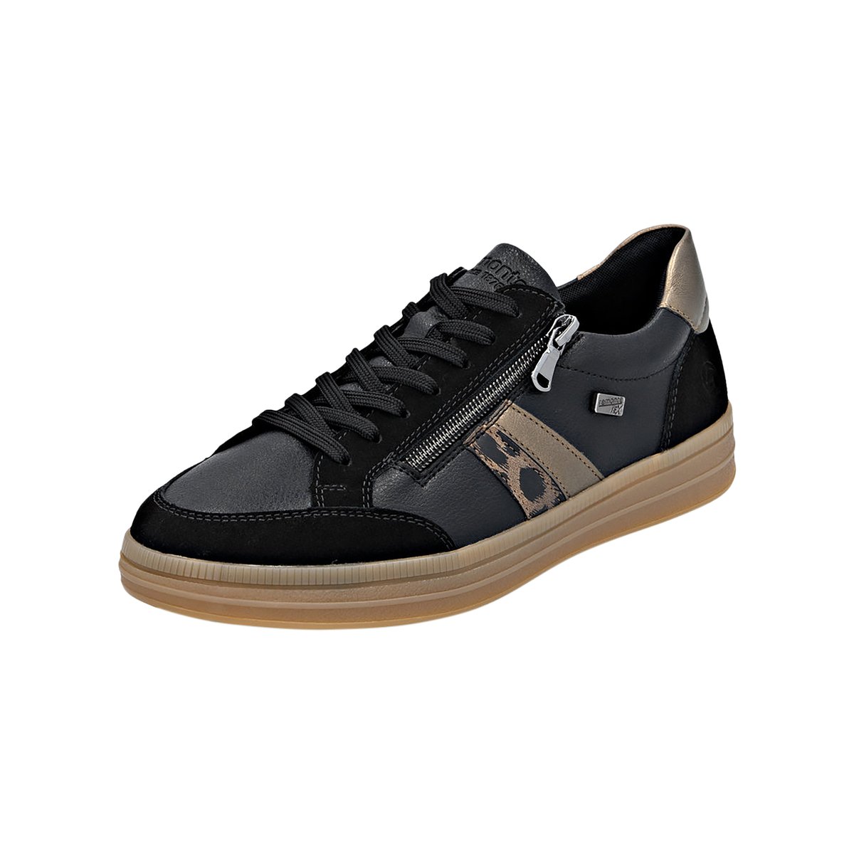 Basket Basse Cuir Rock noir comb, REMONTE