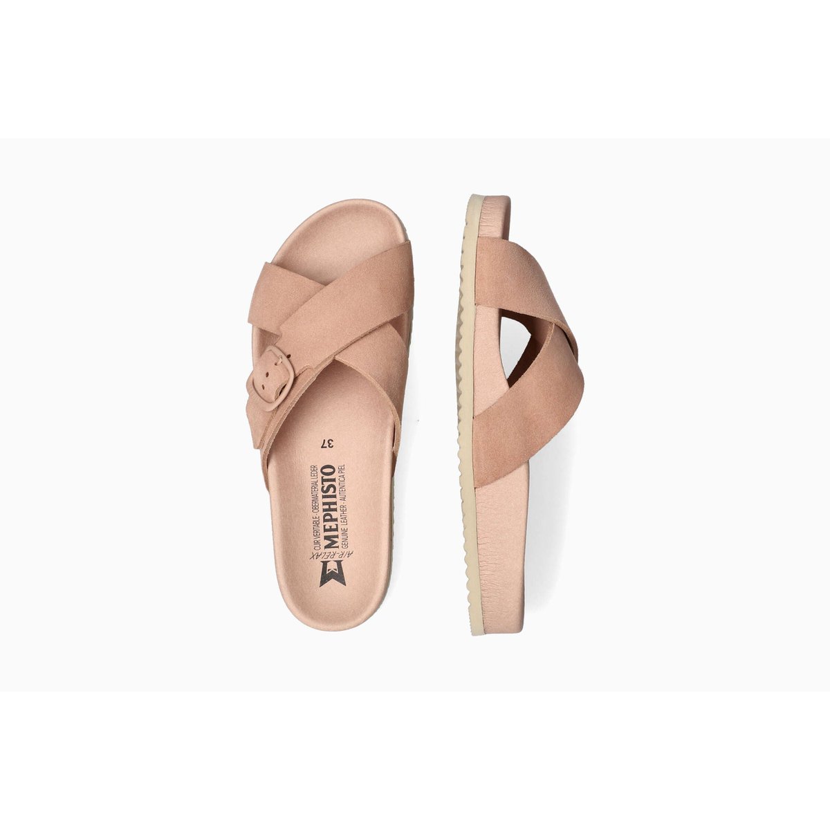 Sandales en cuir KENNIE rose 5144, MEPHISTO