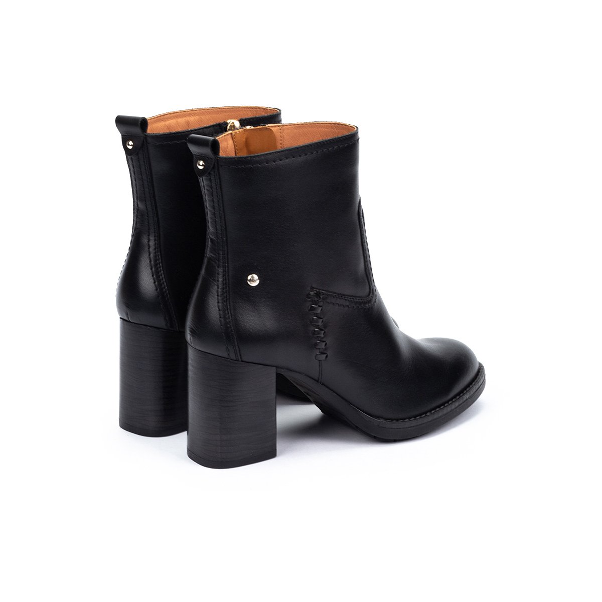 Bottines à talon cuir Palencia black, PIKOLINOS