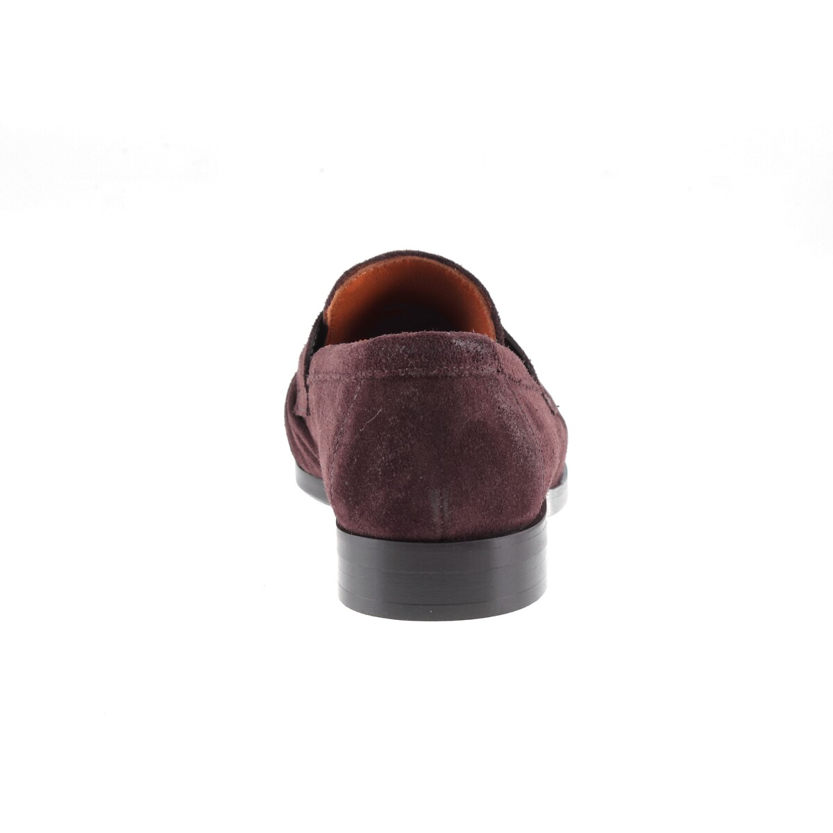 Pleated Suede Loafers burgundy, MJUS