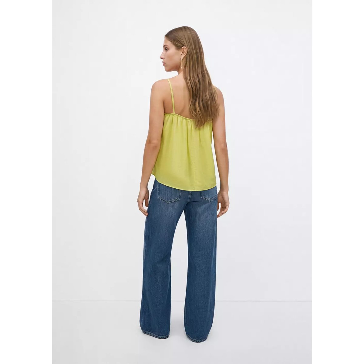 Débardeur avec boutons décoratifs citron vert, MANGO TEEN