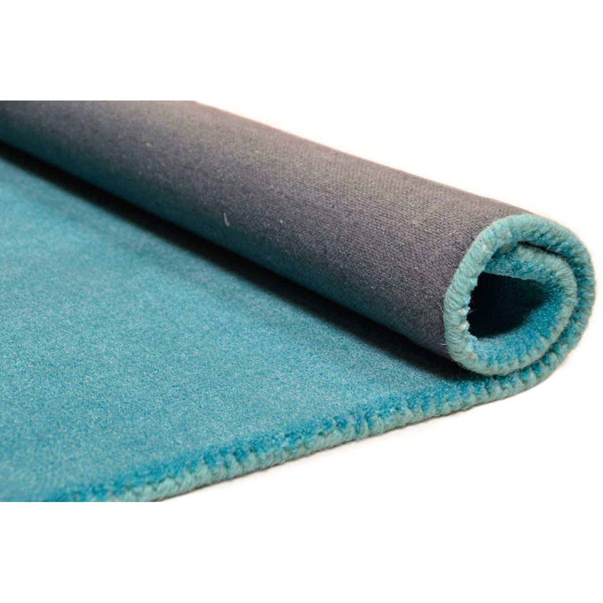 Tapis Salon HAPPY uni, imprimé, 100% nylon turquoise, TOM TAILOR