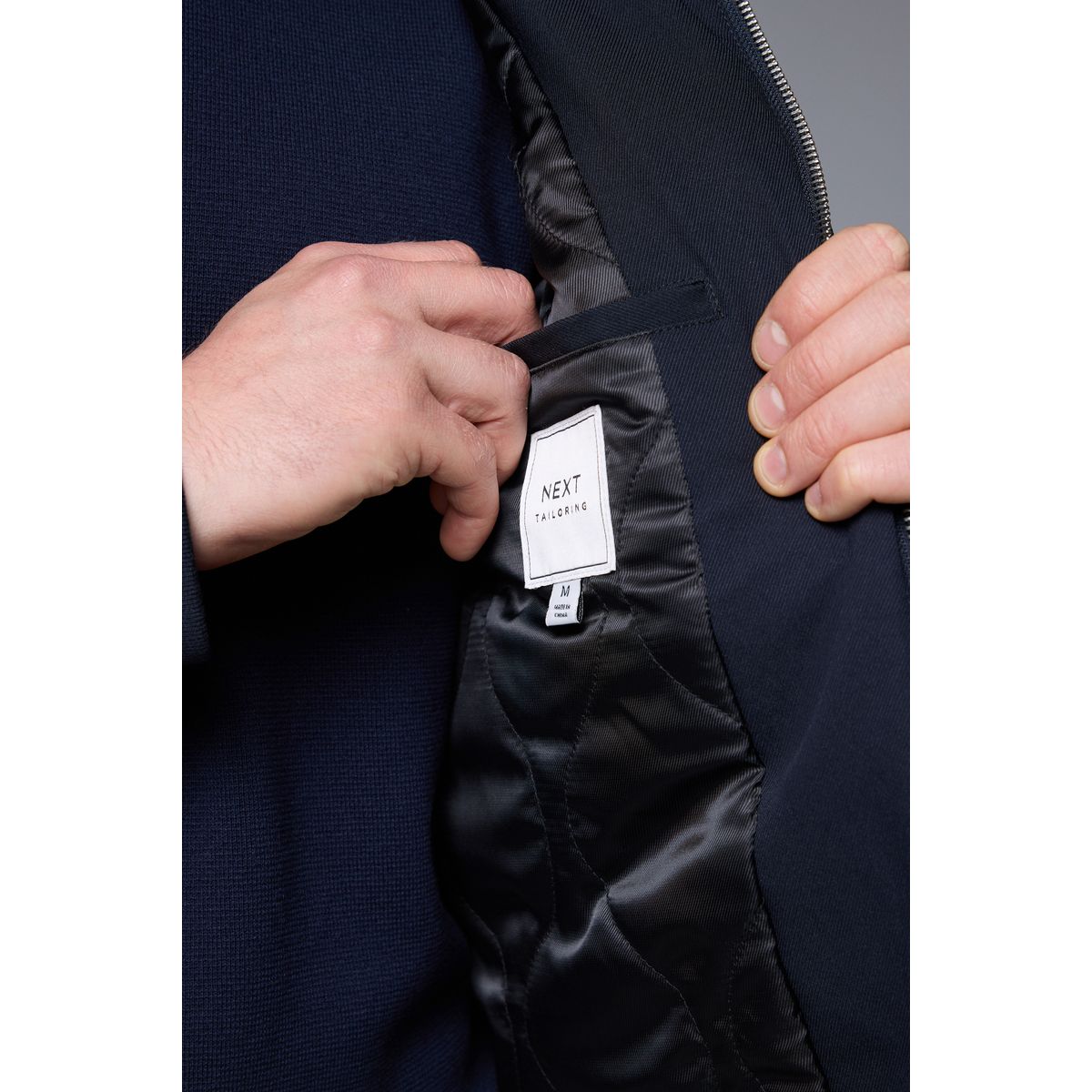 Veste utility matelassée déperlante bleu marine, NEXT