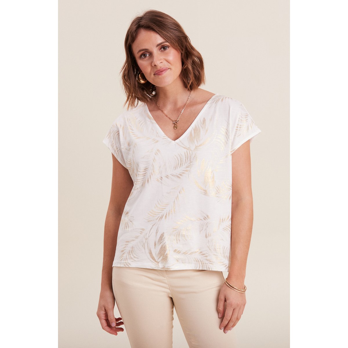 T-shirt manches courtes blanc, BREAL
