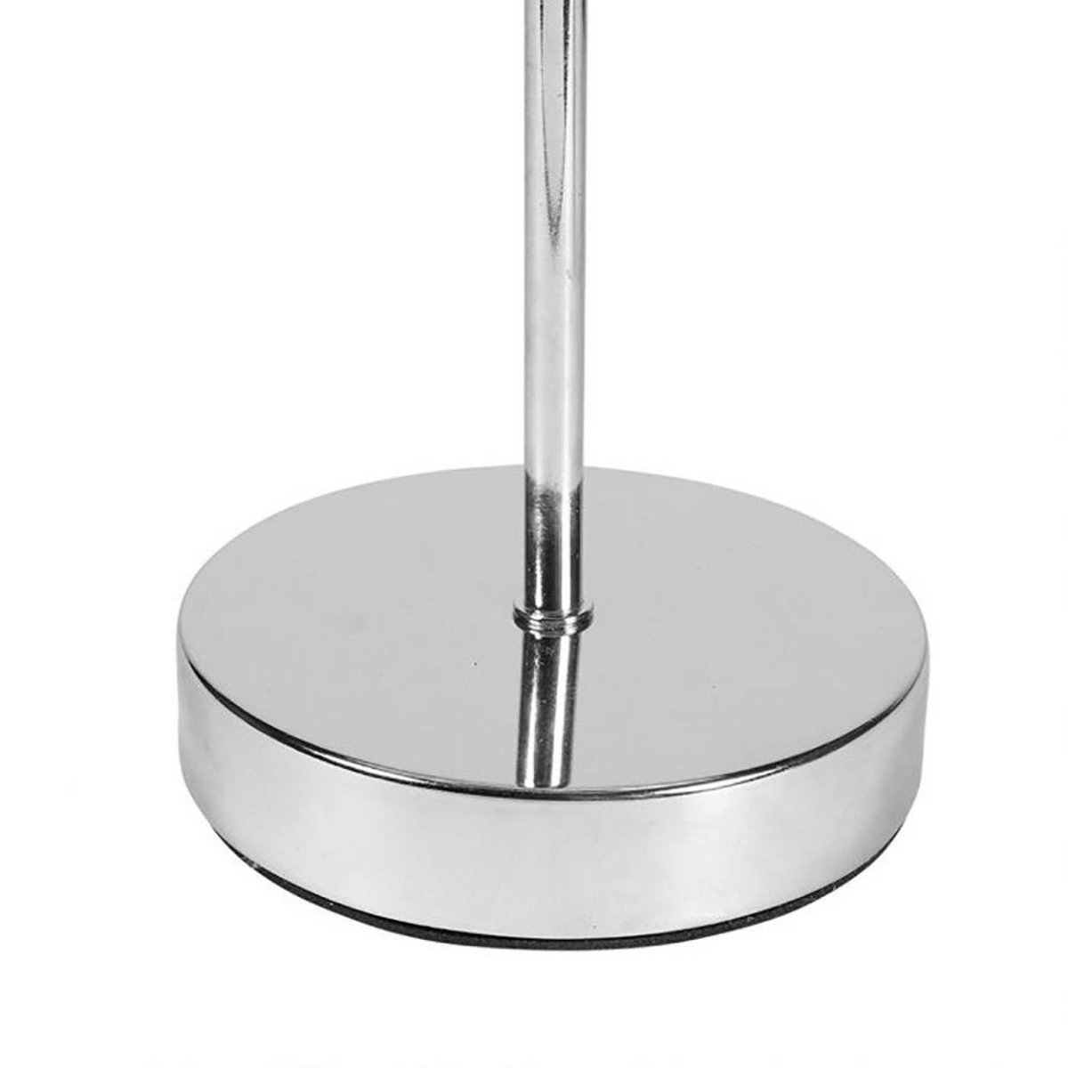 Lampe pied métal argenté Brume argent, DECORATIE