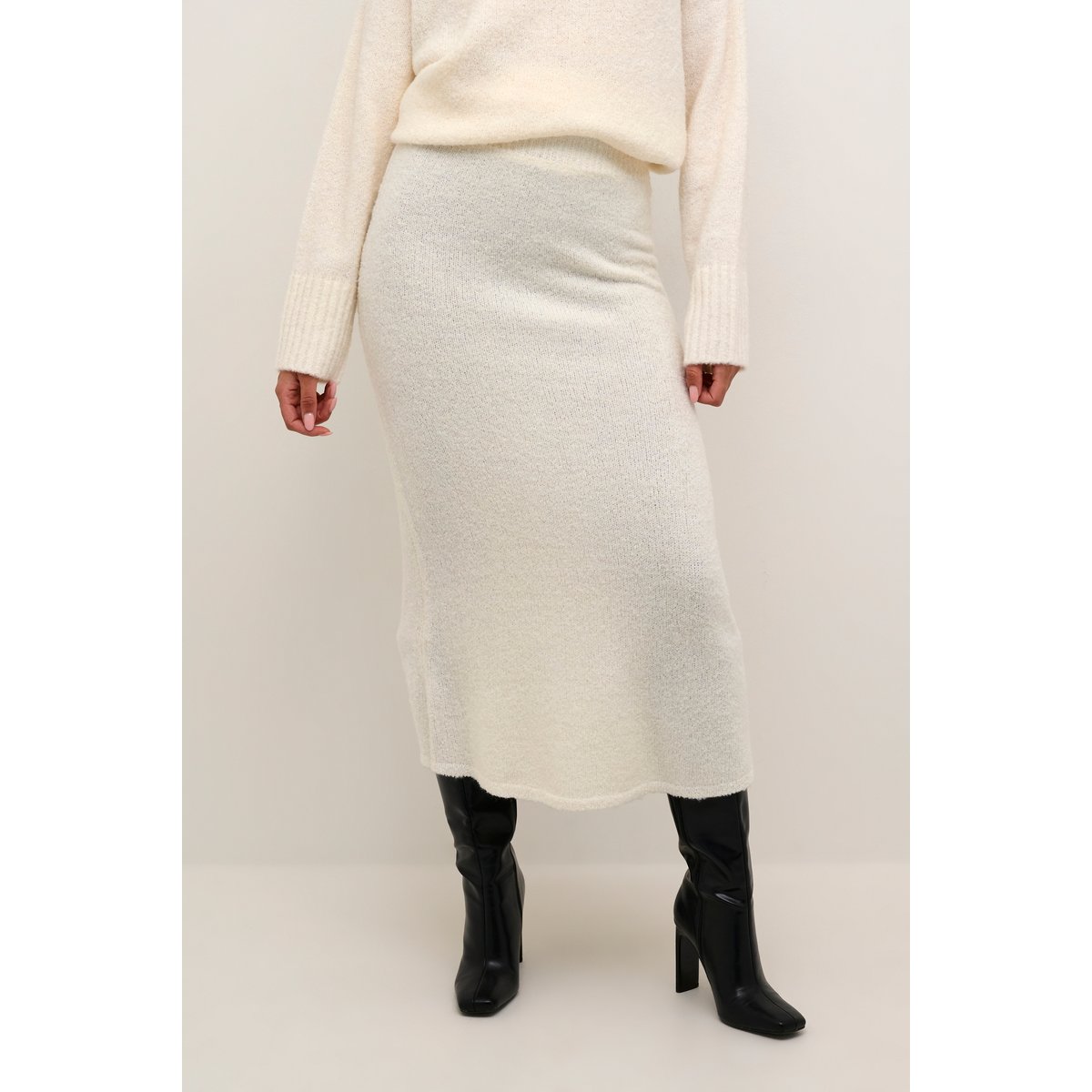 Skirt blanc chalk, KAFFE