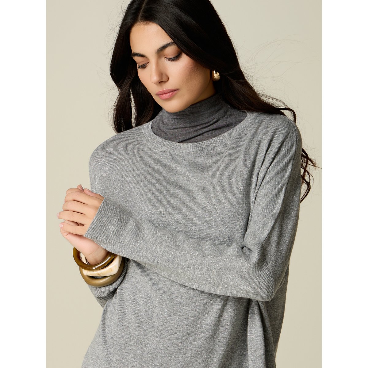Pull oversize gris, OLTRE