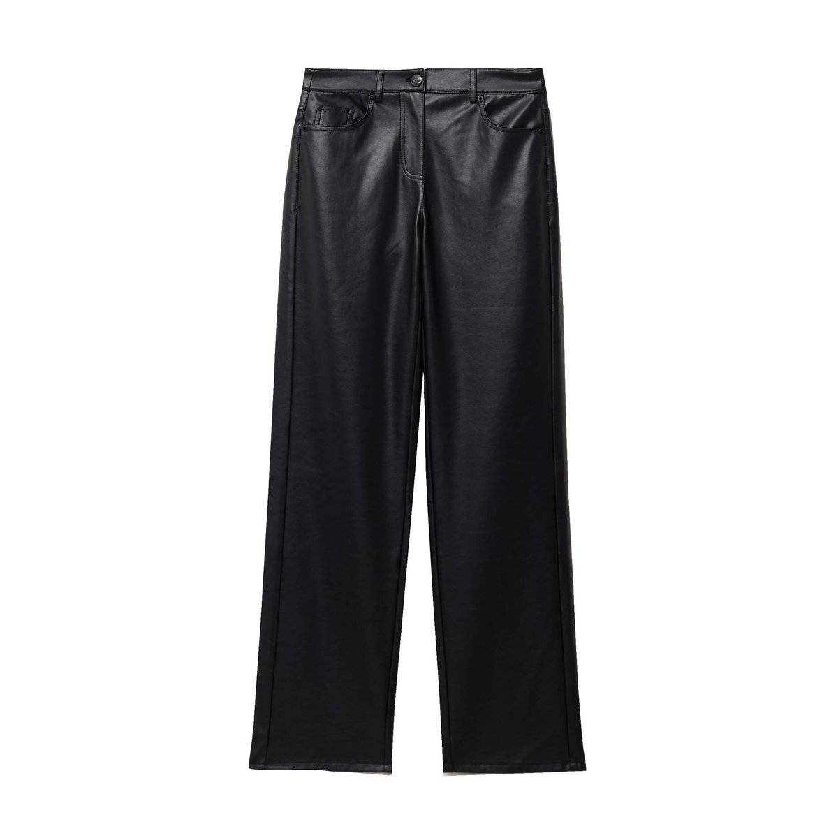 Pantalon large similicuir noir, CACHE CACHE