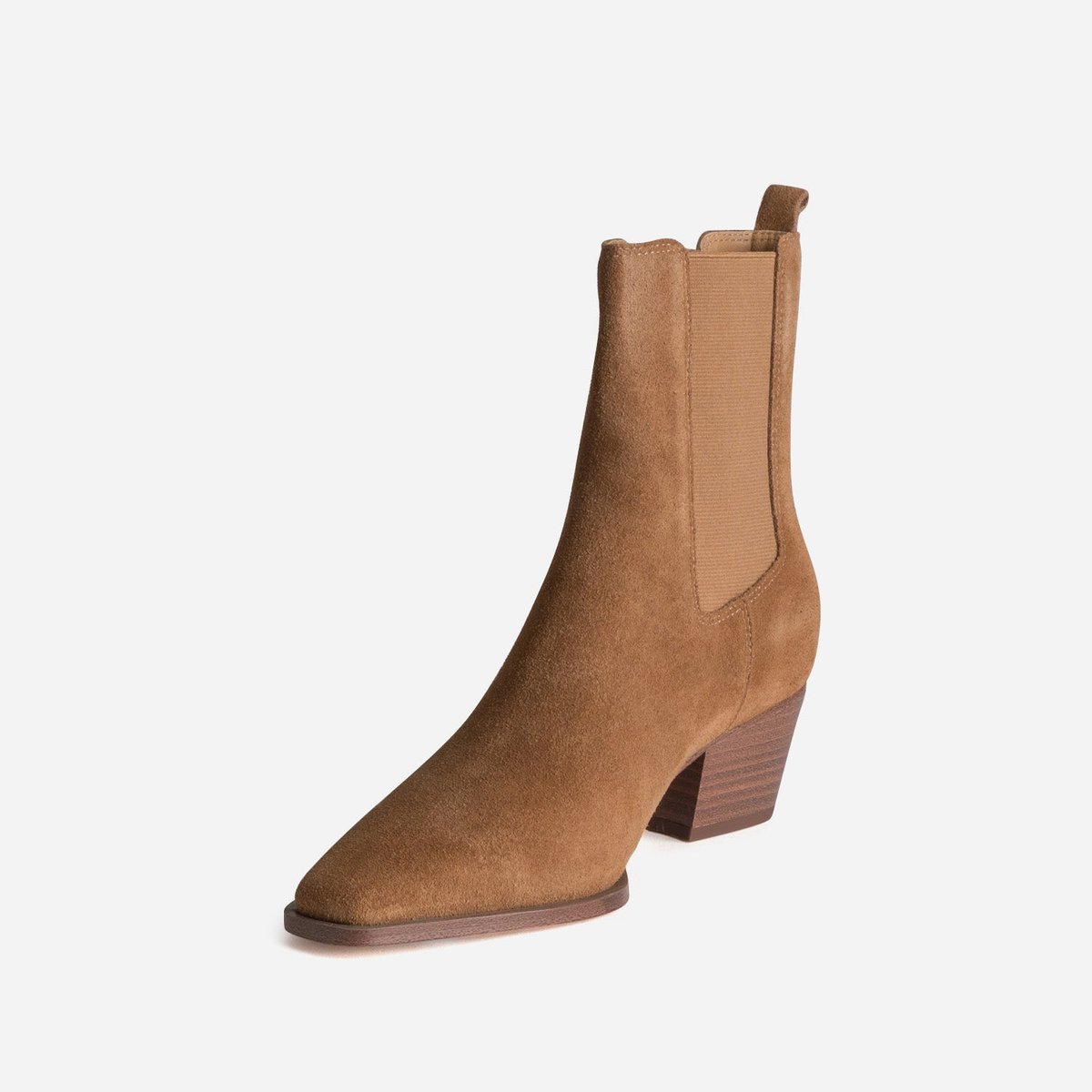 Boots À Talon en cuir NAYRA camel, ERAM