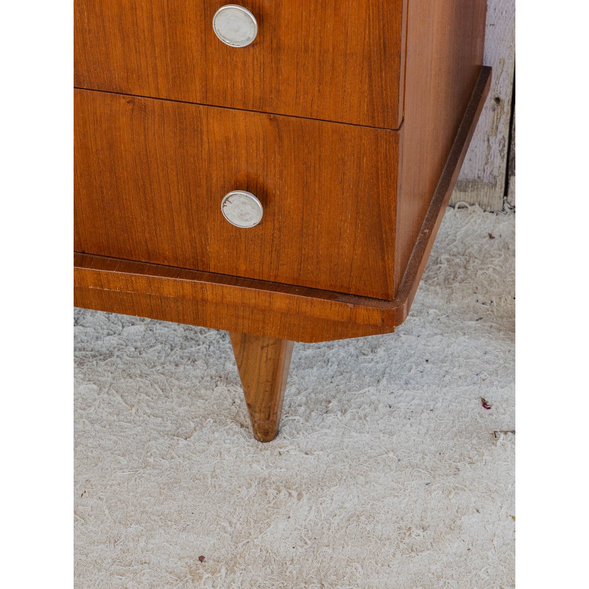 Commode en teck Garance N°691 - Bon état bois foncé, DEBONGOUT