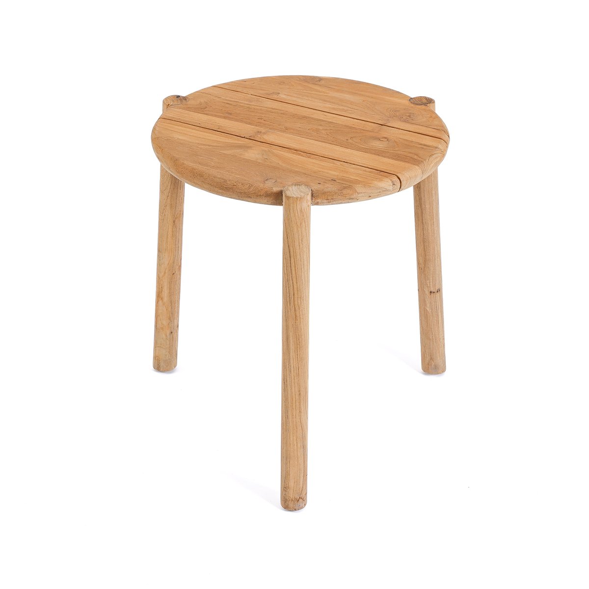 Table d’appoint en teck GILIMANUK beige, BAZAR BIZAR