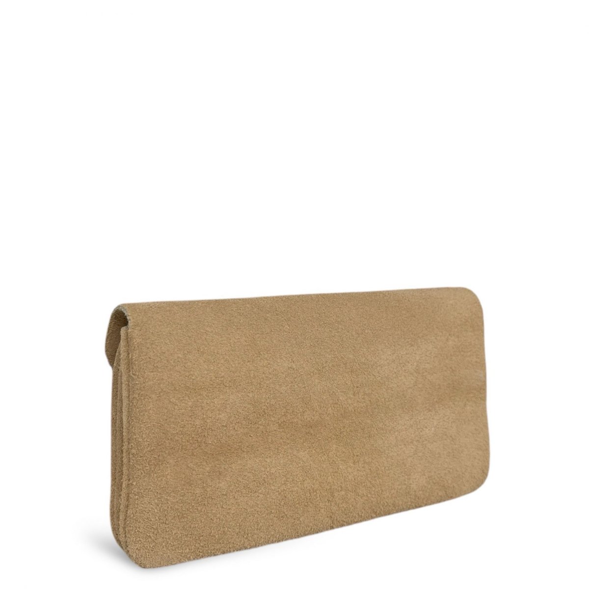 Pochette porte-monnaie en cuir nubuck COMPO SUEDE taupe, OH MY BAG