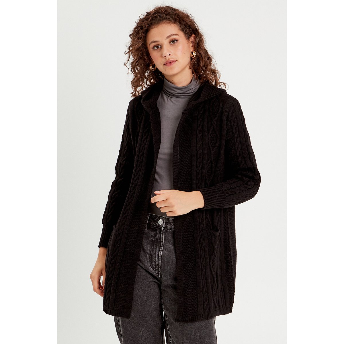 Gilet manches longues noir, CACHE CACHE