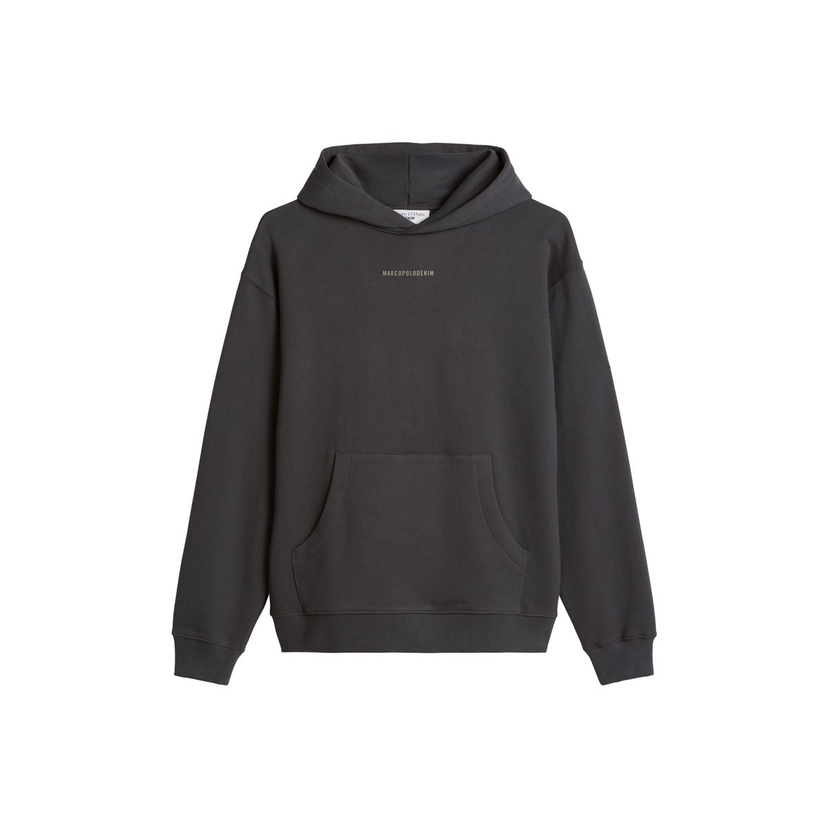 Sweat à capuche ample en pur coton biologique gris, MARC O’POLO DENIM