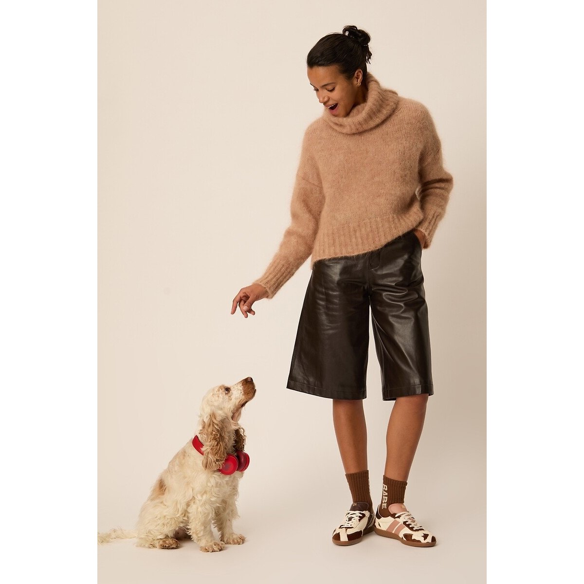 Pull col roulé, ALIRA blush, DES PETITS HAUTS