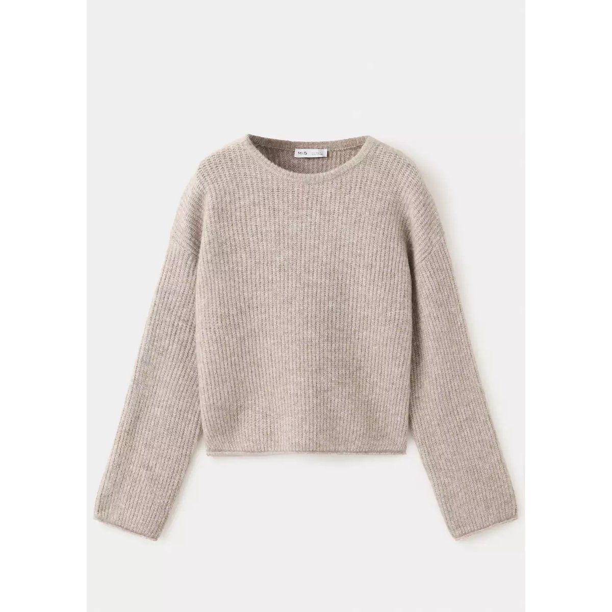 Pull-over maille marron moyen, MANGO KIDS