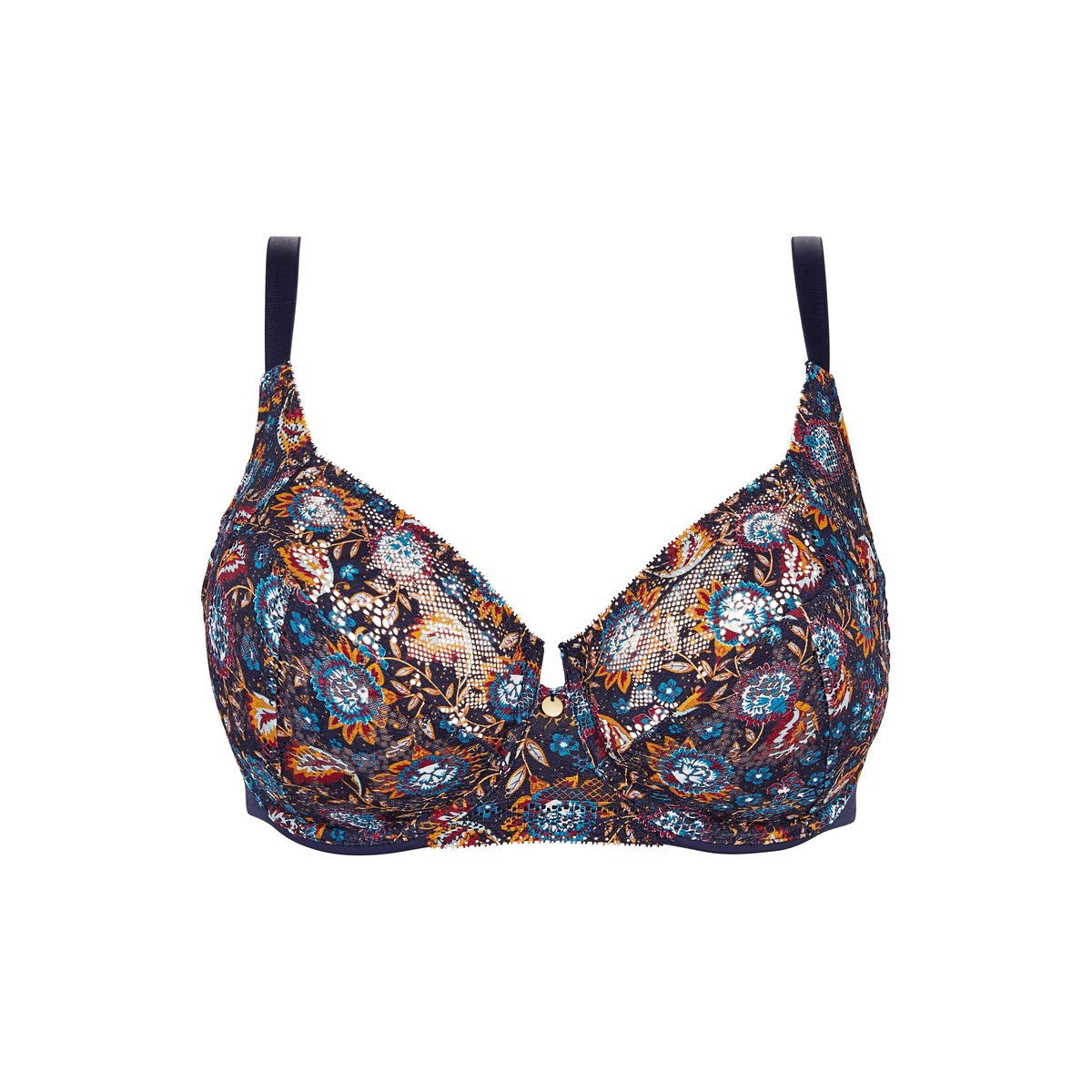 Soutien-gorge SUZIE FANTAISIE imprimé floral gipsy bleu marine, SANS COMPLEXE